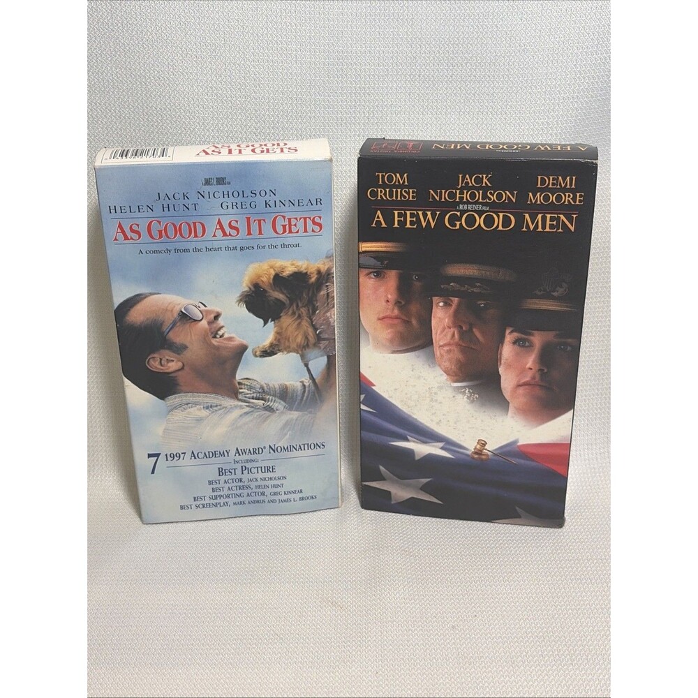 Vintage VHS Jack Nicholson As Good As It Gets Few Good Men